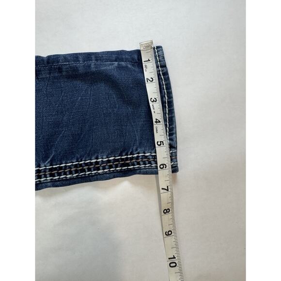 ROCK REVIVAL 25 Avery Straight Low Rise Western Pocket Flap Jewels Studs Cowboy - Picture 12 of 13